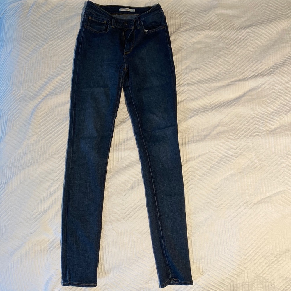 Levi’s 721 High Rise Skinny Jeans, dark blue wash